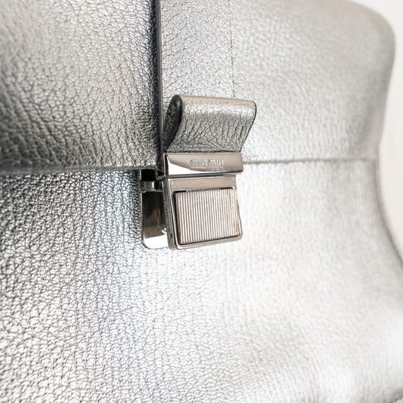 Miu Miu Cromo Madras Bandoliera Shoulder Bag - Picture 10 of 13